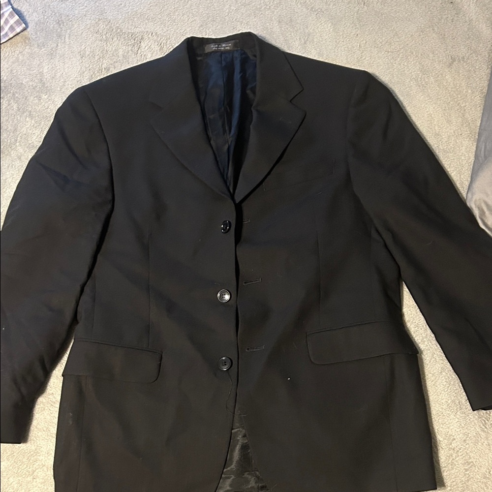 Elegant Black Men's Suit Jacket